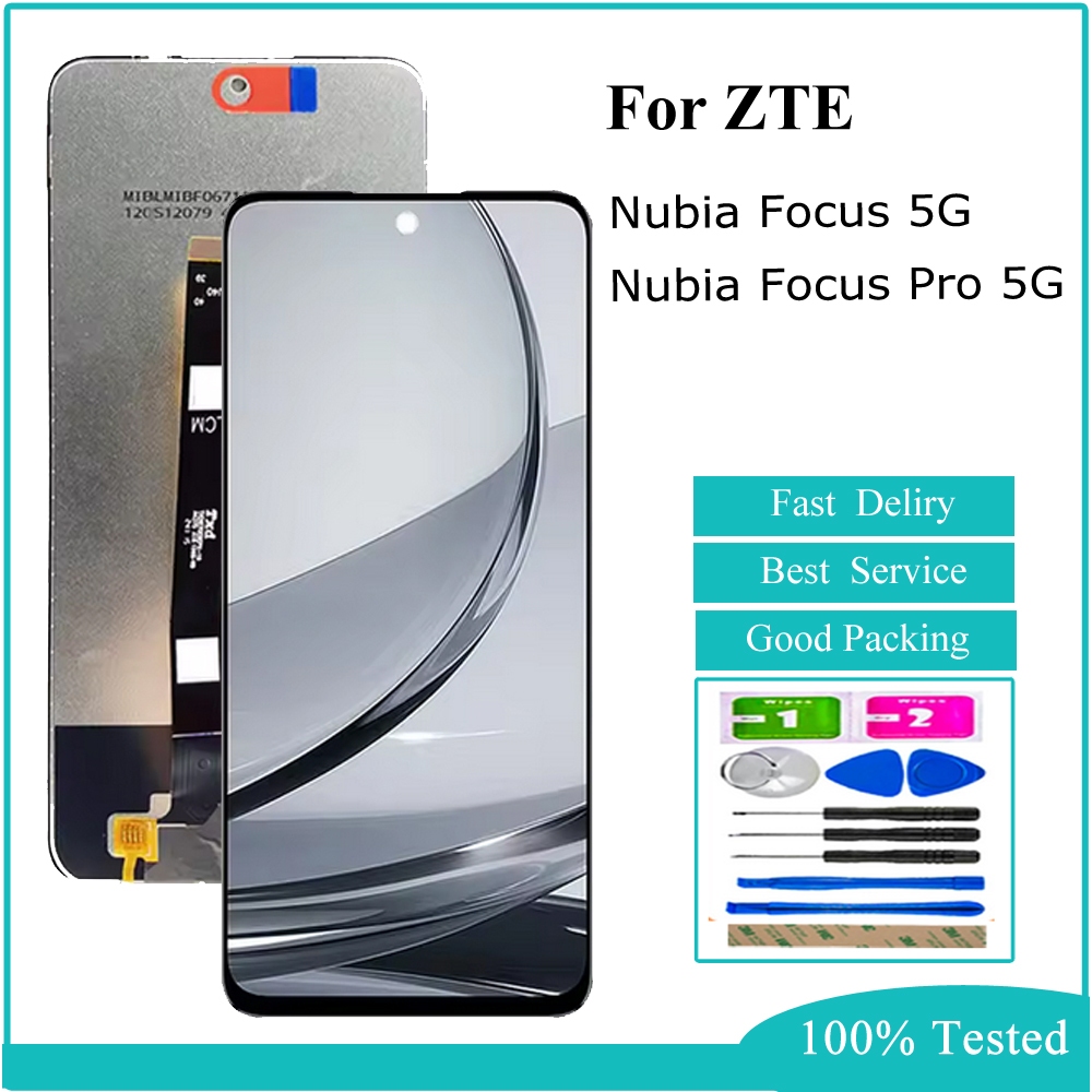 สําหรับ ZTE nubia Focus 5G Z2455 nubia Focus Pro 5G Z2351N จอแสดงผล LCD Touch Screen Digitizer Assem