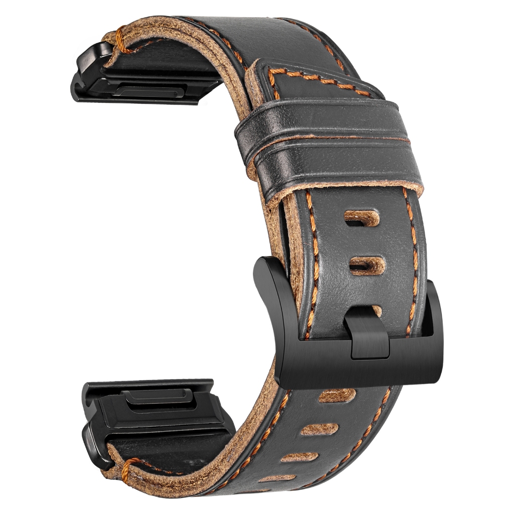 Hemsut Quickfit สําหรับนาฬิกา Garmin Handmade Correa Horween สร้อยข้อมือหนัง Fenix 7 MK3 MARQ Instinct Tactix 22 มม.26 มม.