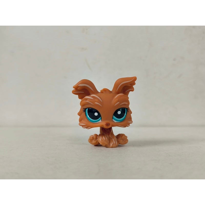 LPS ฟิกเกอร์ Orange Yorkie Dog #1407 Littlest Pet Shop ของเล่น