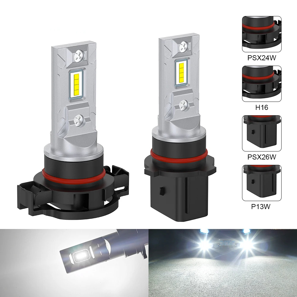2PCS PSX24W PSX26W P13W H16 3570LED หลอดไฟหมอกกันน้ํา DRL ขับรถไฟตัดหมอกรถอุปกรณ์เสริม