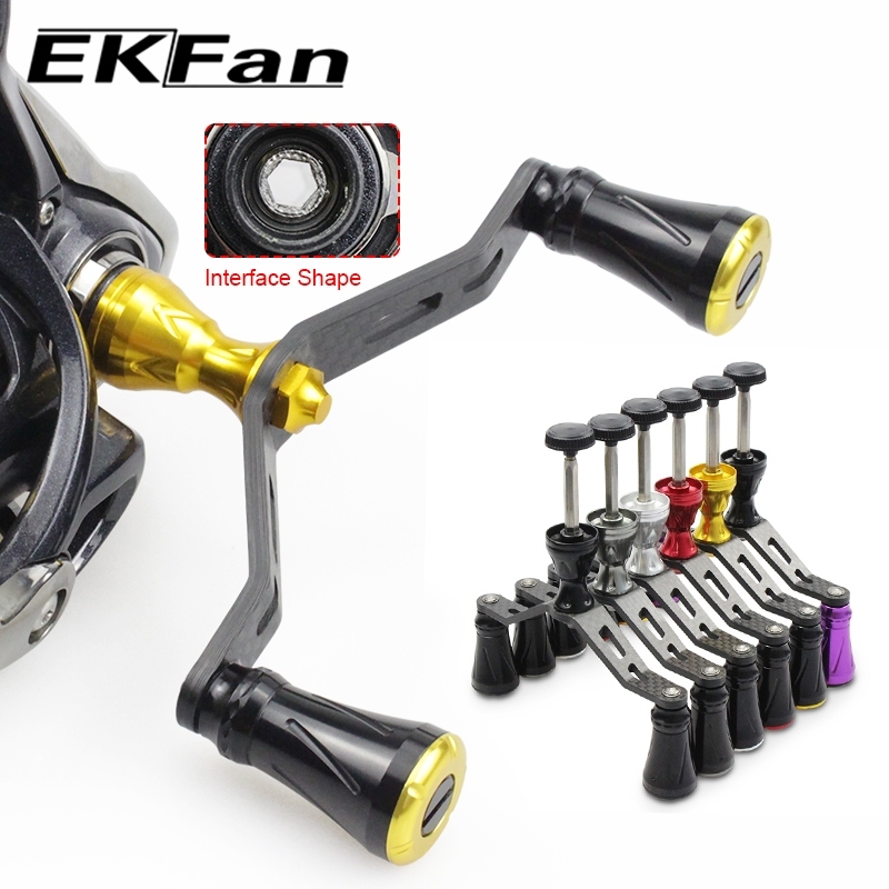 Ekfan แขนจับรอกตกปลา ด้ามจับคาร์บอนอัลลอย ยาว 105 มม. diy สําหรับ Daiwa
