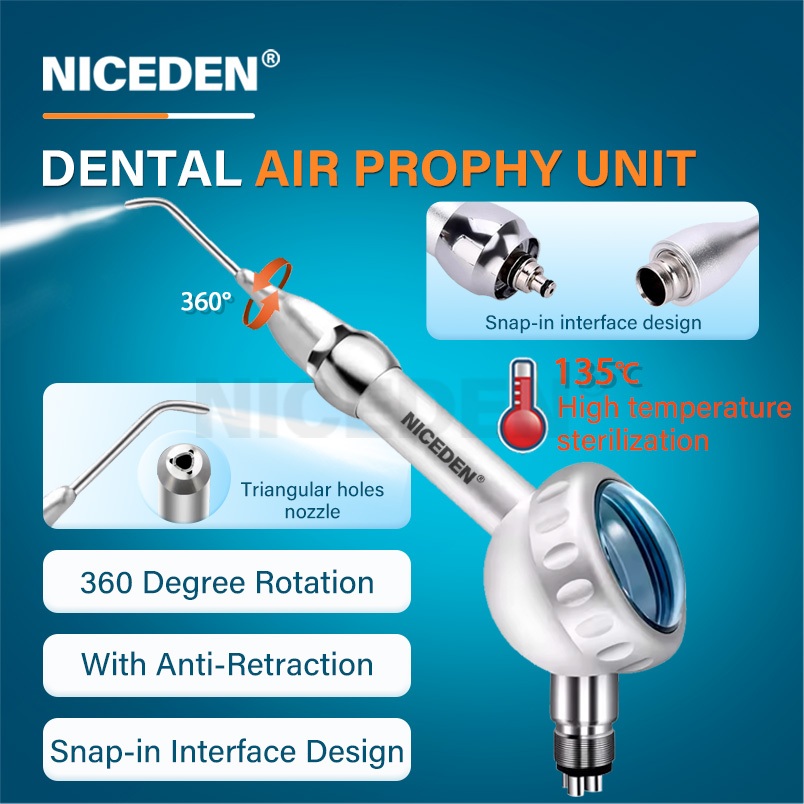 NICEDEN อุปกรณ์ทันตกรรมสเปรย์ฟอกสีฟัน Jet Air Oral Hygiene ทําความสะอาดฟันและขัด