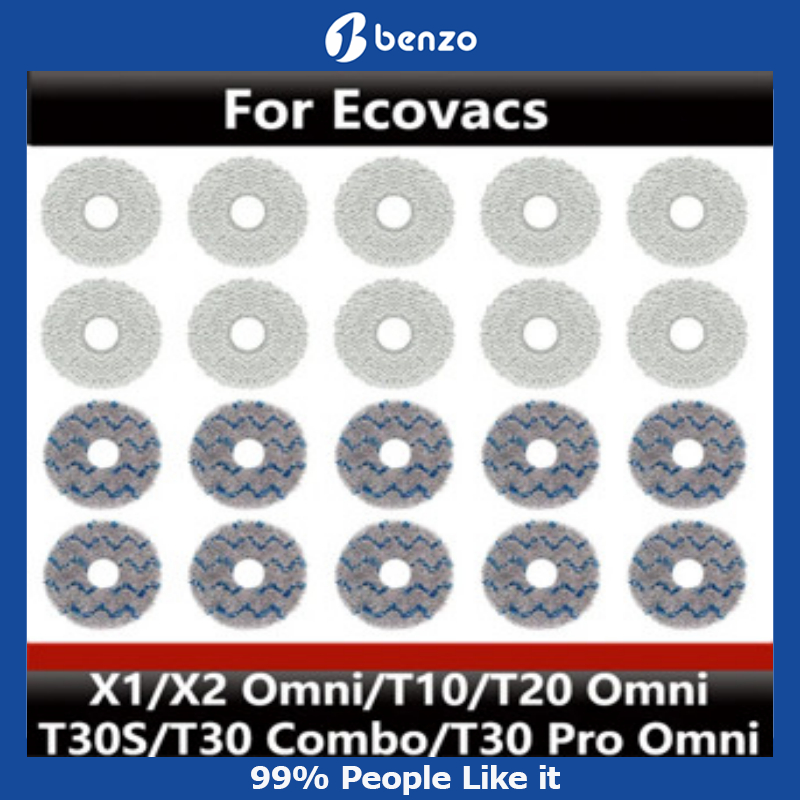 สําหรับเครื่องดูดฝุ่น Ecovacs X1/X2 Omni/T10/T20 เช่นเดียวกับอุปกรณ์เสริม T30s/T30 Combo/T30 Pro Omn