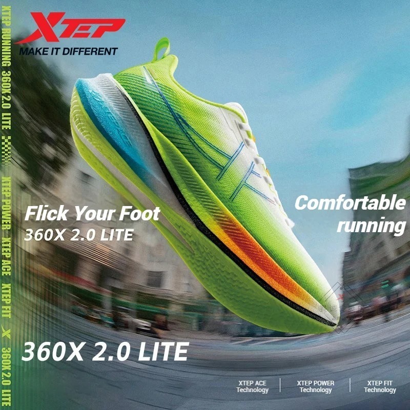 XTEP 360X 2.0 LITE รองเท้าวิ่งแผ่นคาร์บอน 2025 ฤดูร้อนใหม่ Racing Marathon สำหรับกีฬาผู้ชาย