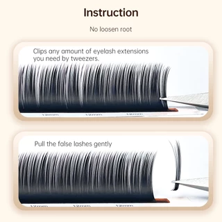 Yelix Camellia ขนตาปลอม LC LB LD LU L Curl Eyelash Extensions Soft Easy Fan ขนตาปลอมอัพเกรด Premium Volume Lashes