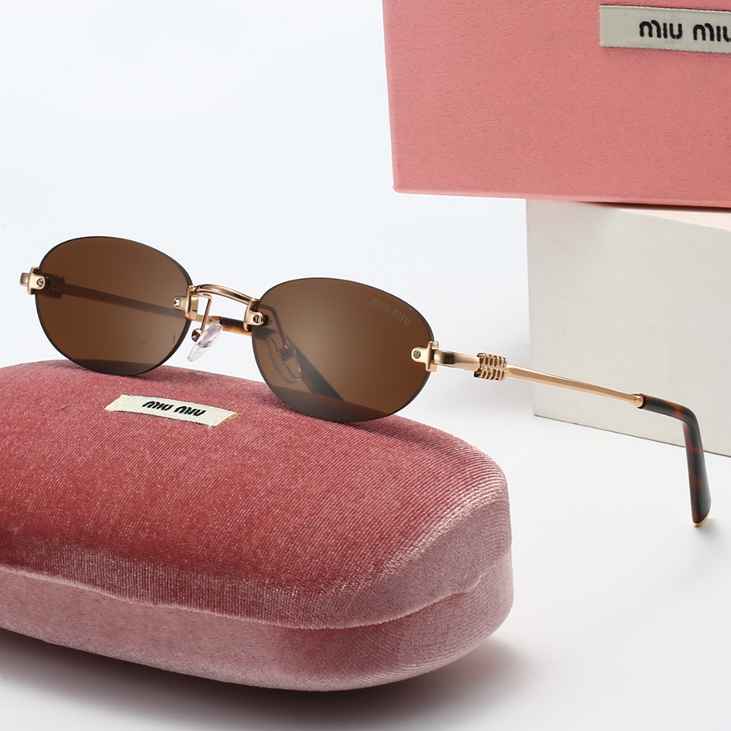 แว่นกันแดดแฟชั่นใหม่ตาแมวสำหรับผู้ชายและผู้หญิง กรอบไร้ขอบ