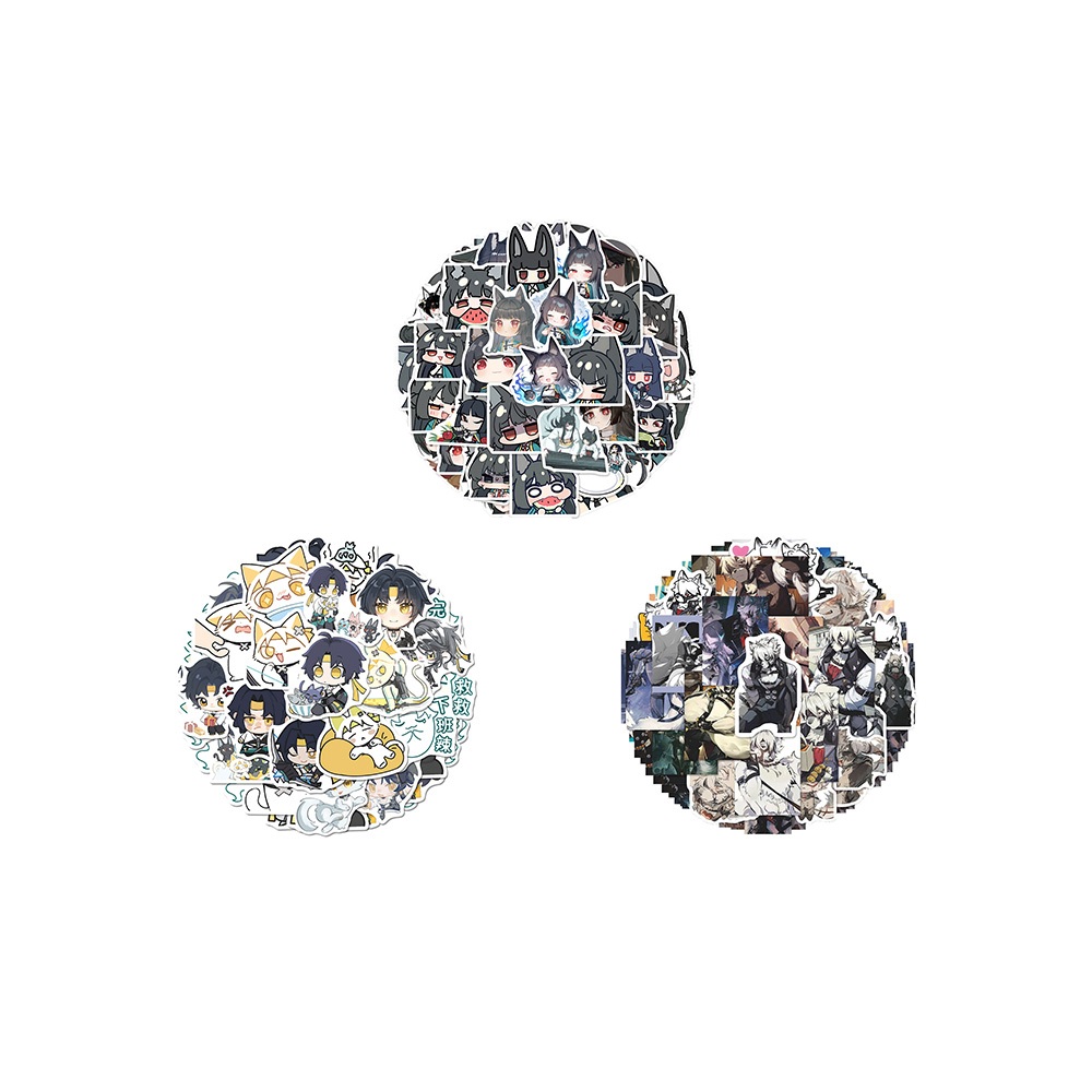 Sunsyea Zenless Zone Zero Merch แฟนคอลเลกชันสติกเกอร์ตัวละคร Hoshimi Miyabi Von Lycaon Asaba Harumas