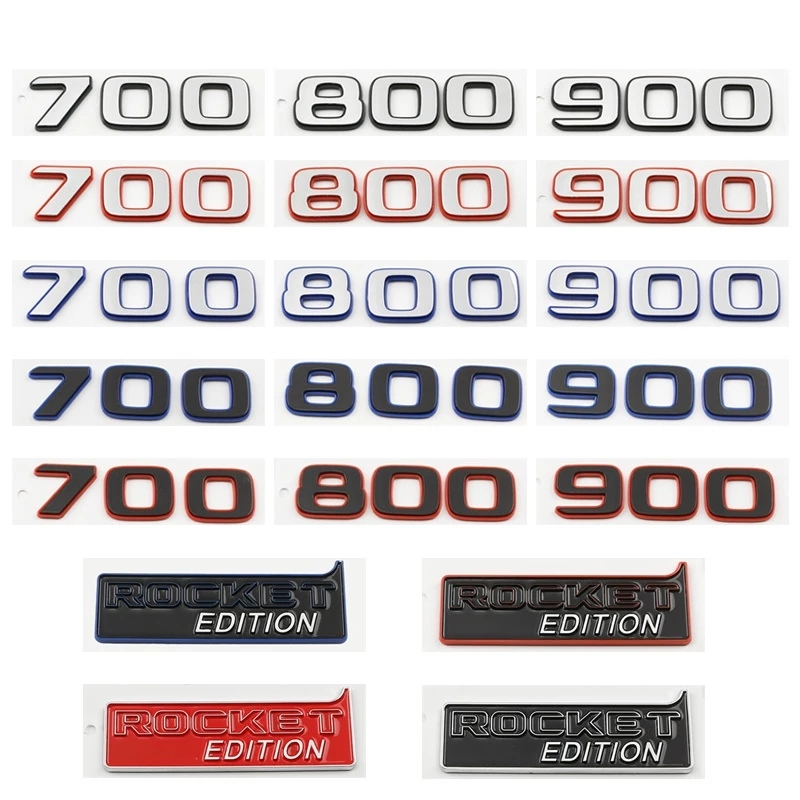Mercedes Benz G-Class BRABUS rocket EDITION โลโก้ 700 800 900 badge G63 G65 G700 G800 G900 G500 การปรับเปลี่ยนรุ่นจรวดด้านหลังสัญลักษณ์รถด้านข้างสติกเกอร์