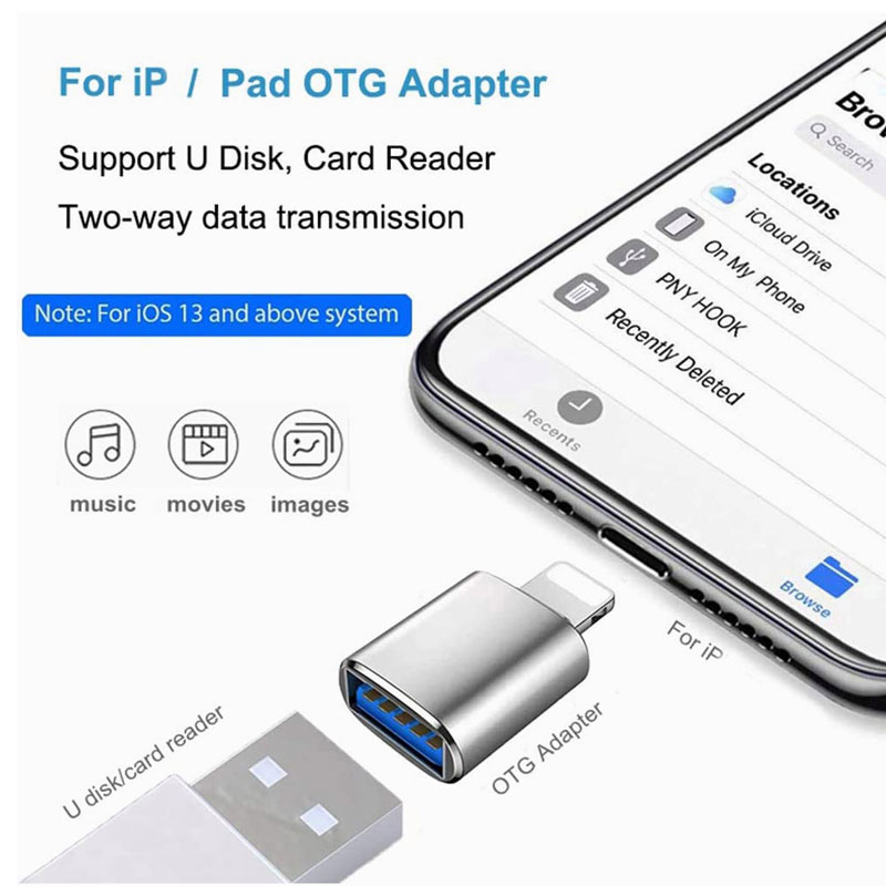 หัวแปลง USB 3.0 otg sd card I&P/Micro/Type-c/usb ตัวแปลง รับประกัน 1 ปี