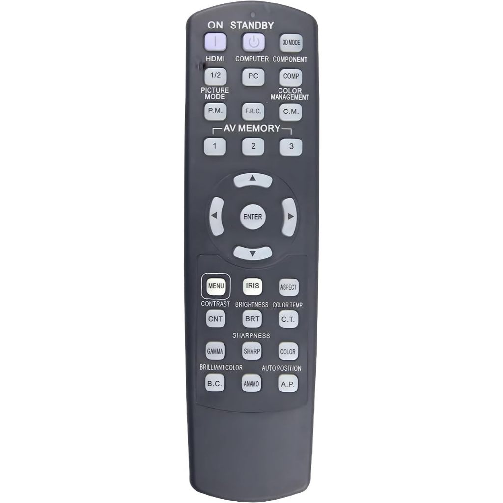 GX-540 เปลี่ยนระยะไกลสําหรับ Mitsubishi โปรเจคเตอร์ HC3800 HC900 GX-6400 GX-570 HD400U HC5000 HC5500