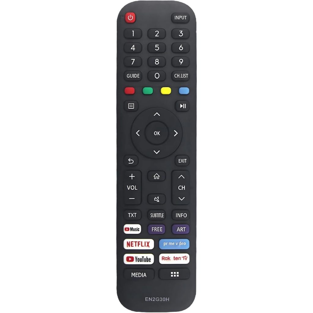 EN2G30H เปลี่ยนระยะไกลสําหรับ Hisense 4K UHD TV 65A7300F 70A7100F HE55A6803FUWTS HE43A6103FUWTS 43A7