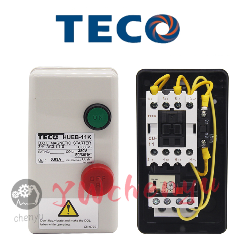 TECO AC สวิตช์โซลินอยด์ HUEB-11K HUEB-16K สตาร์ทเตอร์แม่เหล็ก