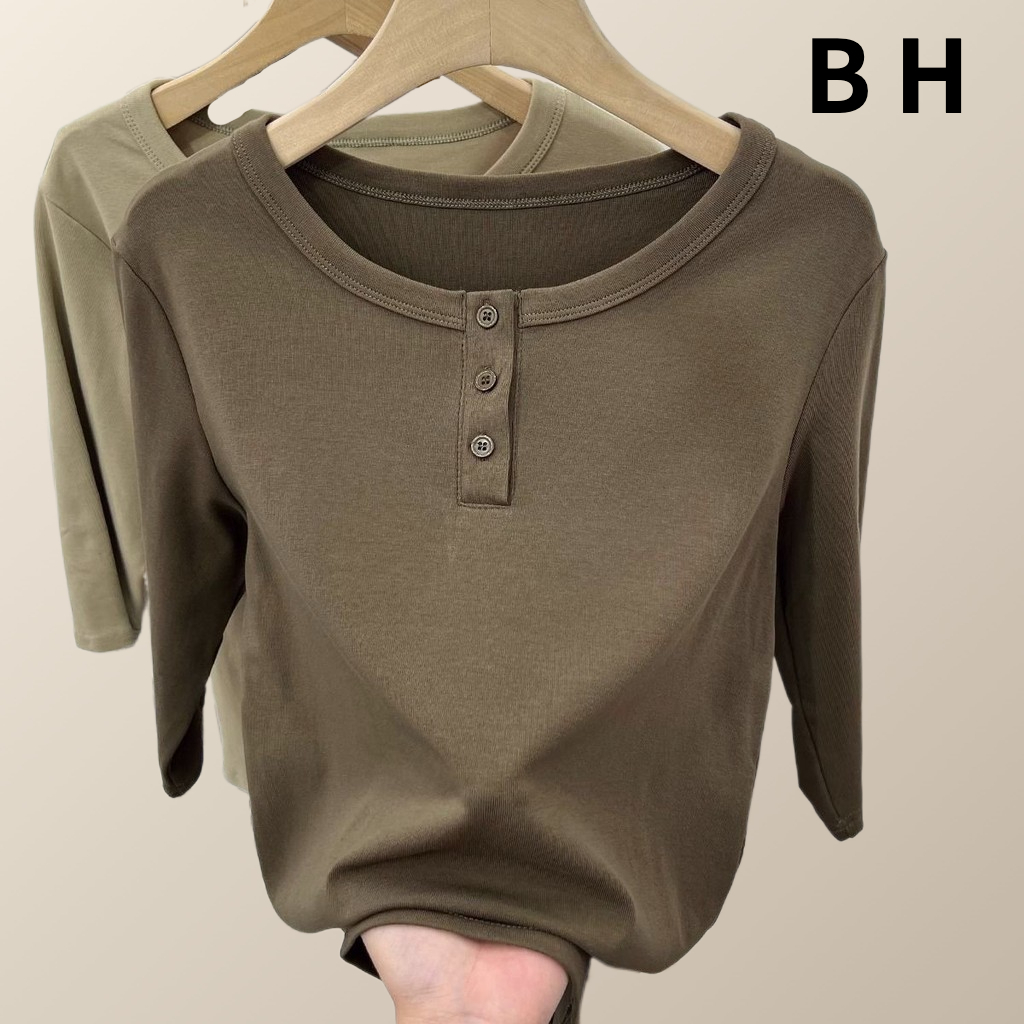 ข ฤดูร้อนผ้าฝ้ายกลางแขนเสื้อยืดคอกลมหลวมรุ่น
