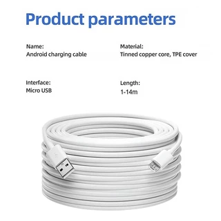 3 เมตร/5 เมตร/10 เมตรสายชาร์จ Micro USB สําหรับสมาร์ทโฟน Android