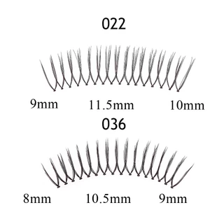 🔥10 คู่ U รูปร่างขนตาปลอมธรรมชาติ Cross โปร่งใส Strip Manga Reusable เกาหลี Eye แต่งหน้า Lash Extension