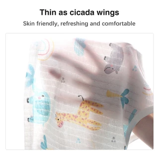 พร้อมส่ง ชุดเสื้อแขนกุด และกางเกงขาสั้น แบบบาง ระบายอากาศได้ดี ลายการ์ตูน สําหรับเด็กผู้ชาย และเด็กผู้หญิง