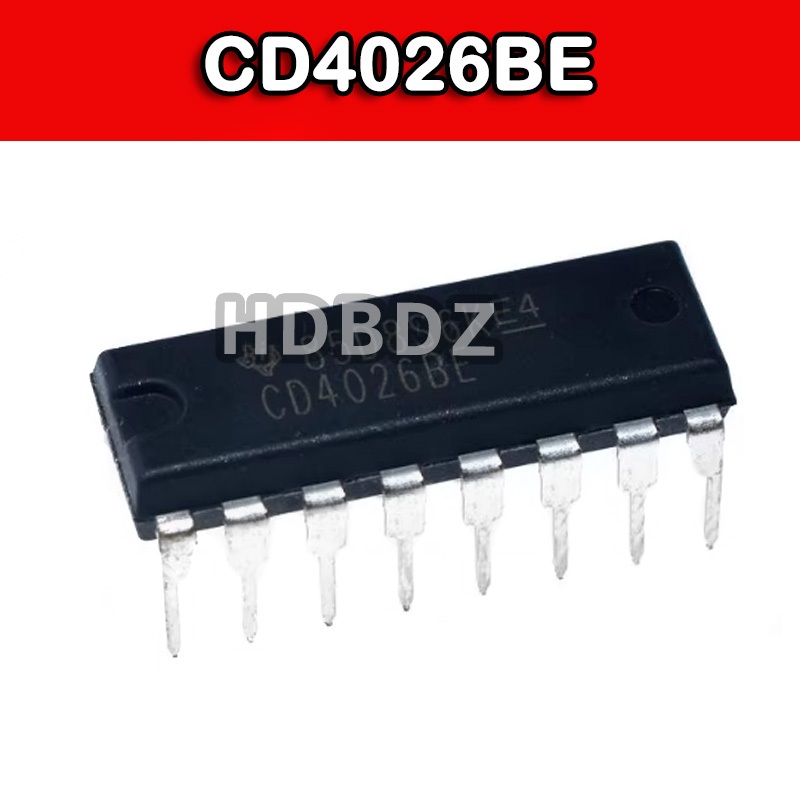 5~10PCS CD4026BE  DIP-16 ชิปลอจิก IC