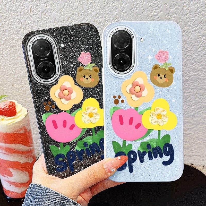 YBD เคสโทรศัพท์สําหรับ Redmi A5 4G Turbo 4 Pro Xiaomi POCO F7 5G POCO C71 น่ารักรุ่น Flying Girl Police