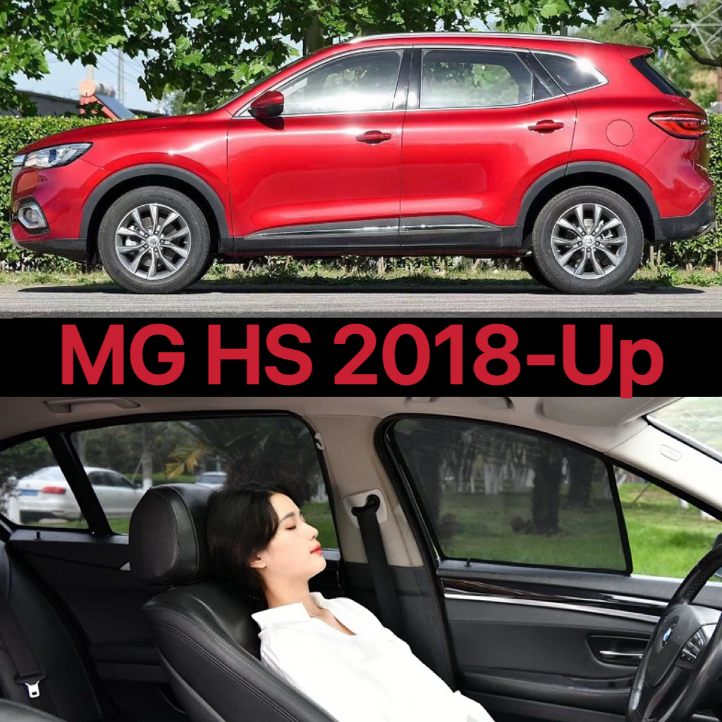 แม่เหล็กม่านบังแดดรถยนต์สําหรับ MG HS 2018-2024 ผ้าม่านรถยนต์ Anti-ยุงม่านบังแดดรถยนต์ UV Protection