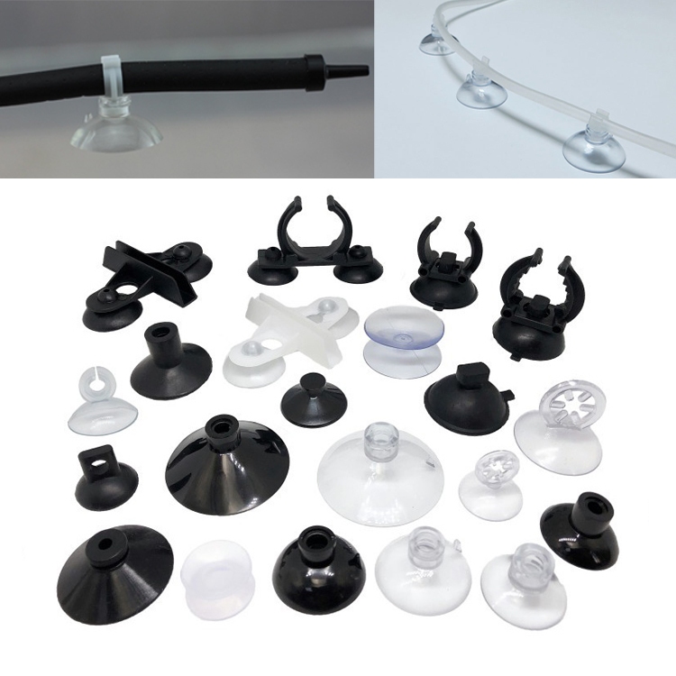 Aquarium Sucker ถ้วยดูดสําหรับ Air Line ท่อท่อผู้ถือลวดใช้ Sucker สําหรับพื้นผิวแก้วปลา Supples 1 PC