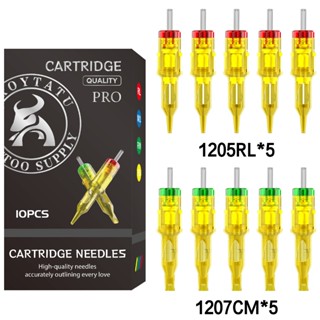 ตลับเข็มสัก TROYTATU, 10 ชิ้น/กล่องเข็มสัก RM/RL ขนาดผสม, Di…