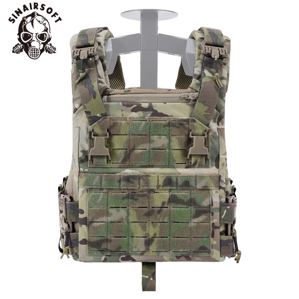 SINAIRSOFT เสื้อกั๊กยุทธวิธีไนลอนแบบปรับได้กลางแจ้ง MOLLE เสื้อกั๊กป้องกันการปลดเร็ว
