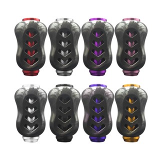 1ชิ้นน้ําหนักเบารอกตกปลาเปลี่ยนคาร์บอนลูกบิดปั่นรีลเหยื่อหล่…