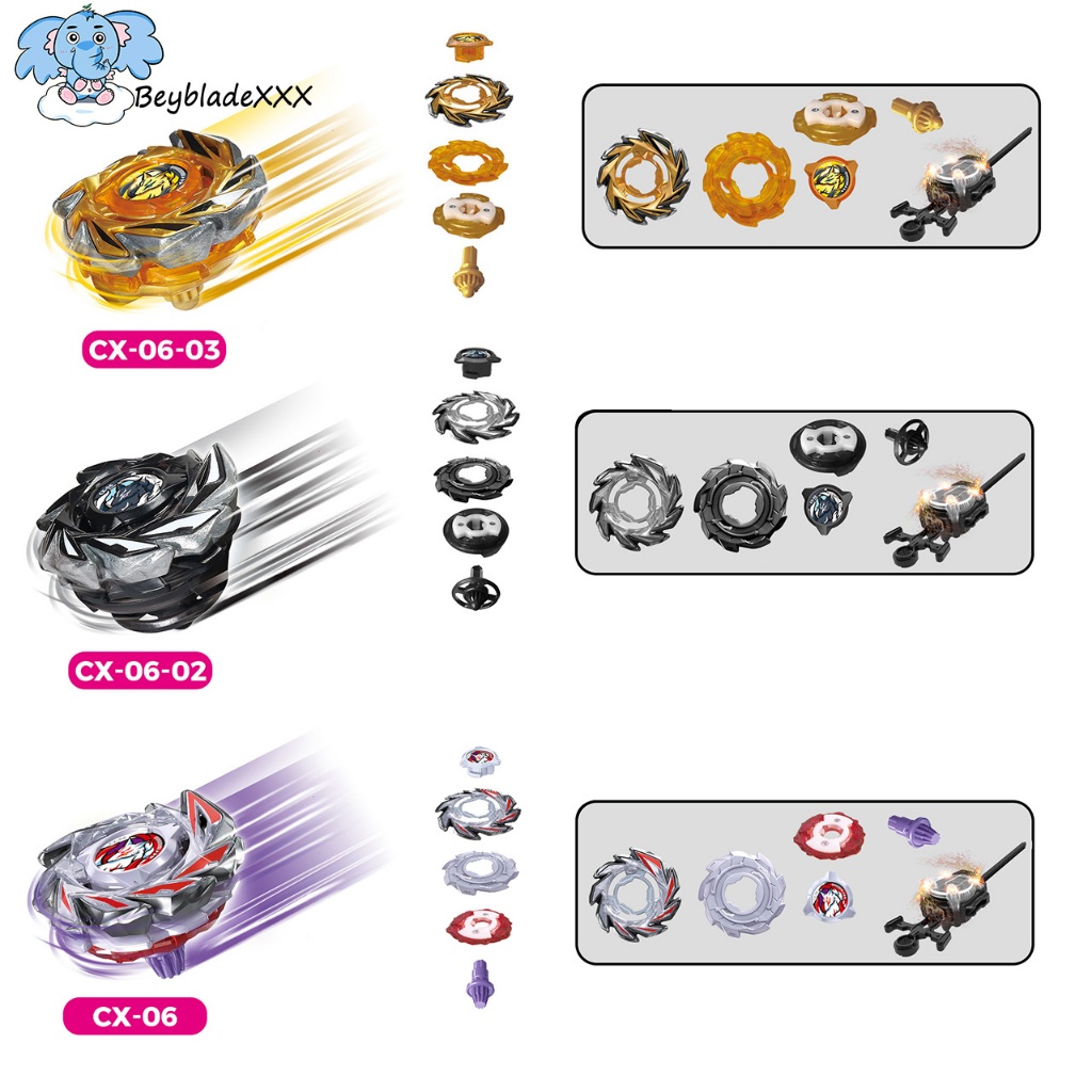 Alloy Top CX-06 CX-06-2 CX-06-3 BX Bey X Transmitter ของเล่นเด็ก