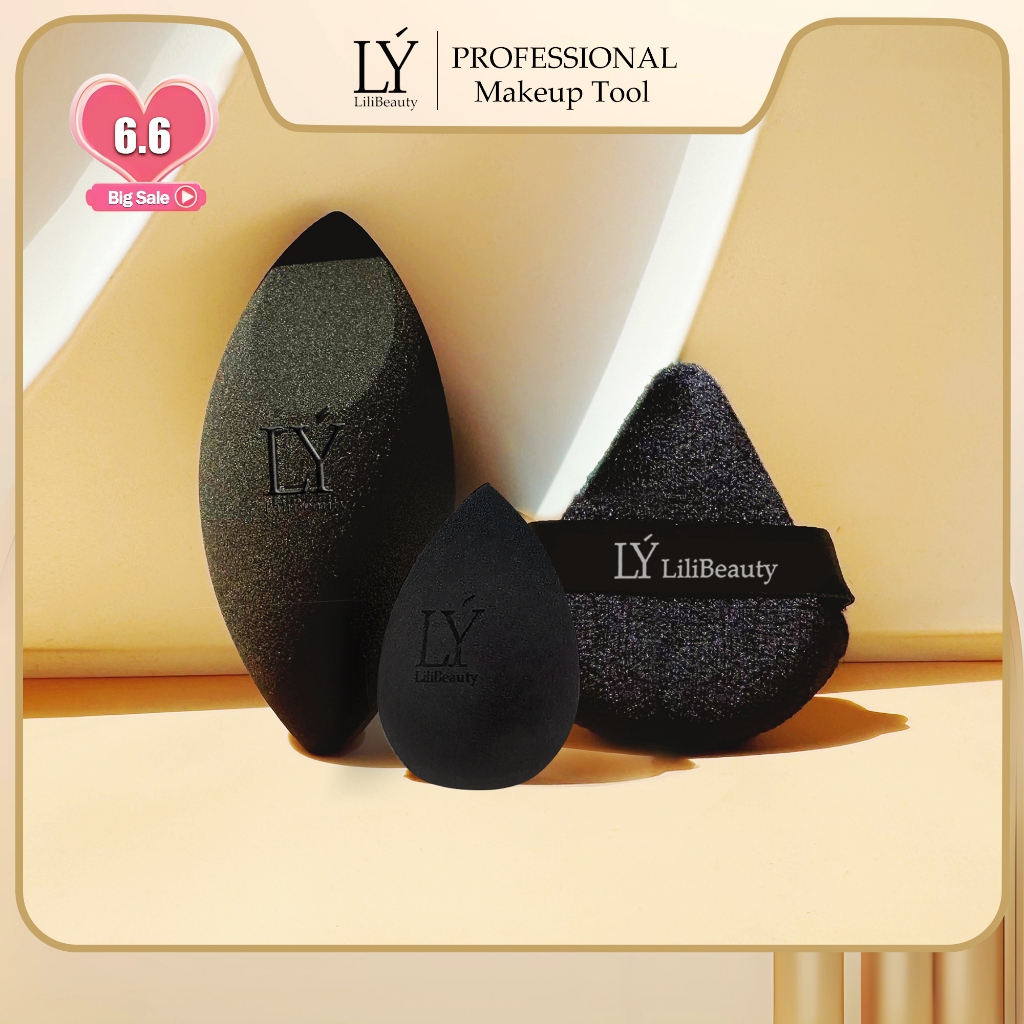 LiliBeauty3pcs Beauty Eggs แป้งพัฟชุดผสม MZD003