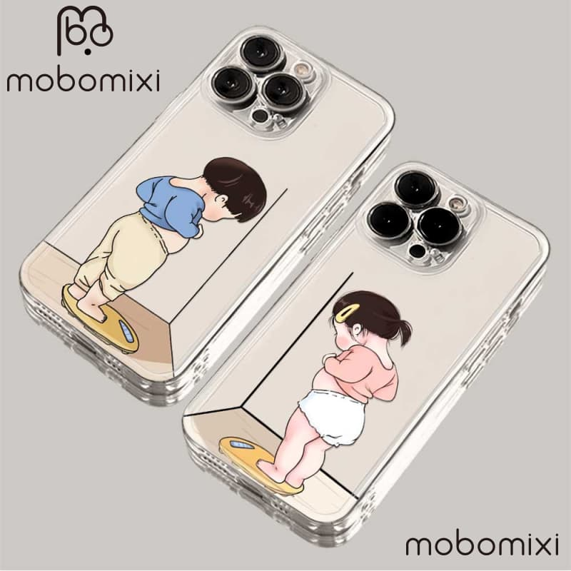 สําหรับOPPO A3 A3X A5 PRO A3 PRO A38 A79 A58 A18 A57 2022 A17 A95 คู่น่ารักถ่วงน้ําหนักกันกระแทกTPUเคสโทรศัพท์สําหรับ