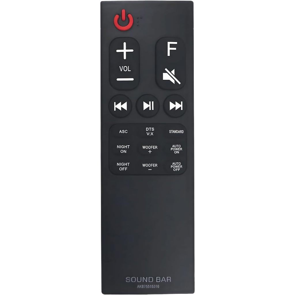ลูกชาย75515316 รีโมททดแทนสําหรับ LG Soundbar SK5Y DSH5 SK5 SH3B SH3K SH4 LAS160B LAS260B LAS453B LAS