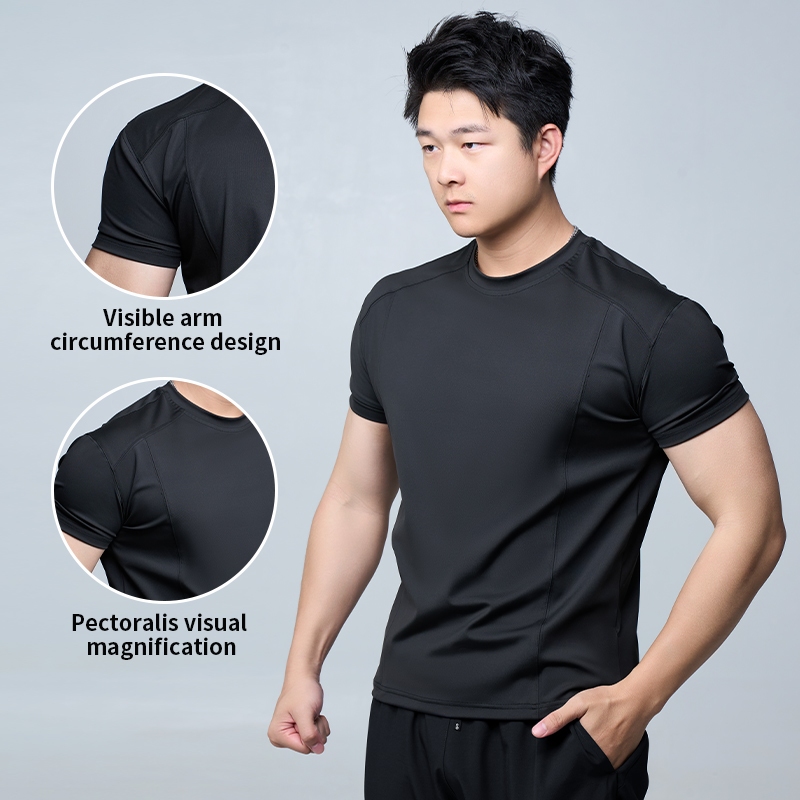 เสื้อออกกำลังกายผู้ชาย พรีเมียม ซึบซับเหงื่อทันที ไซส์ใหญ่ นุ่มสบาย