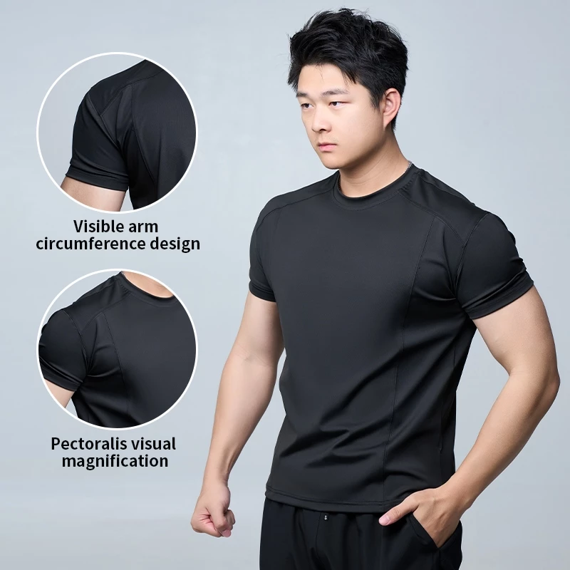 เสื้อออกกำลังกายผู้ชาย พรีเมียม ซึบซับเหงื่อทันที ไซส์ใหญ่ นุ่มสบาย