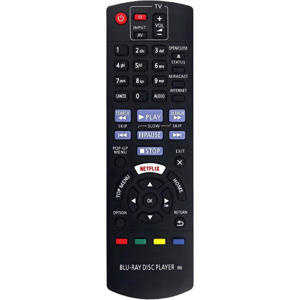 N2QAYB001031 รีโมททดแทนสําหรับ Panasonic Blu-Ray Player DMP-BDT171 DMP-BDT170 DMP-BDT166 DMP-BDT165 