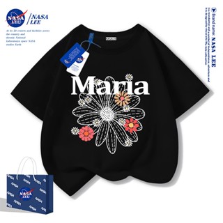 【สินค้าพร้อมส่ง】เสื้อยืดเด็ก NASA ผ้าฝ้ายสีดำ ลายดอกเดซี่ แฟ…