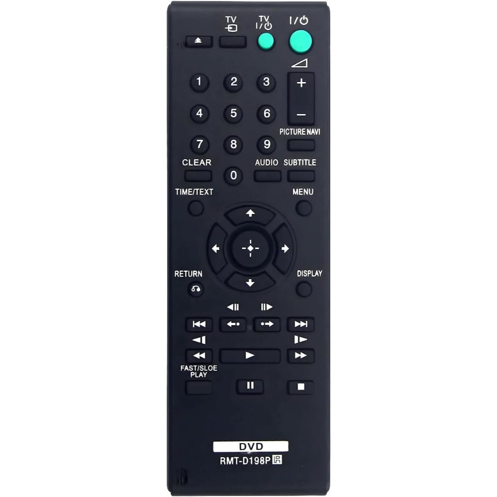 RMT-D198P รีโมททดแทนสําหรับ Sony DVD Player DVP-SR370 DVP-SR405P DVP-SR750H DVP-SR750HP DVP-SR760H D