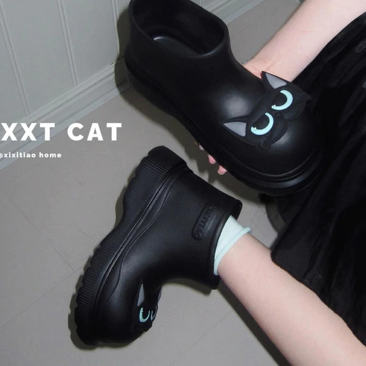 XIXITIAO รองเท้าบูทกันฝนผู้หญิง พื้นหนา thumbnail 8