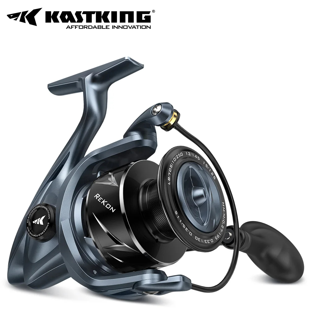 KastKing ReKon น้ำเกลือหมุนรีลถึง 24 กิโลกรัมสูงสุดลากเกมประมงขนาดใหญ่ทนน้ำ MaxiDur 5 + 1 + 1 ระบบแบริ่ง
