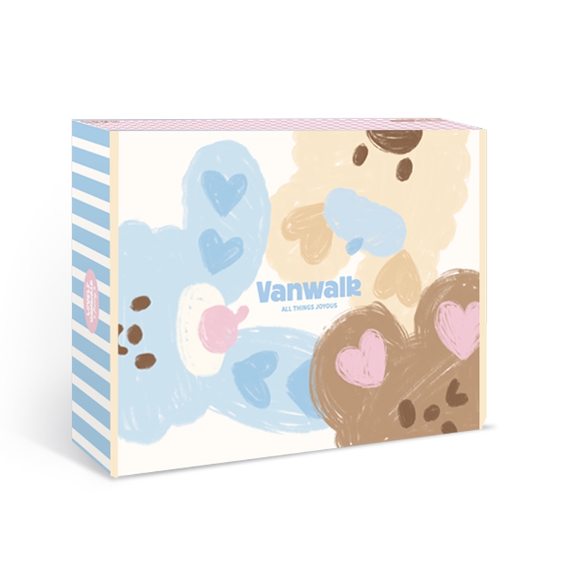 （สีสุ่ม）Vanwalk Gift box กล่องด้านนอก Happy Band Series bag Box C1362