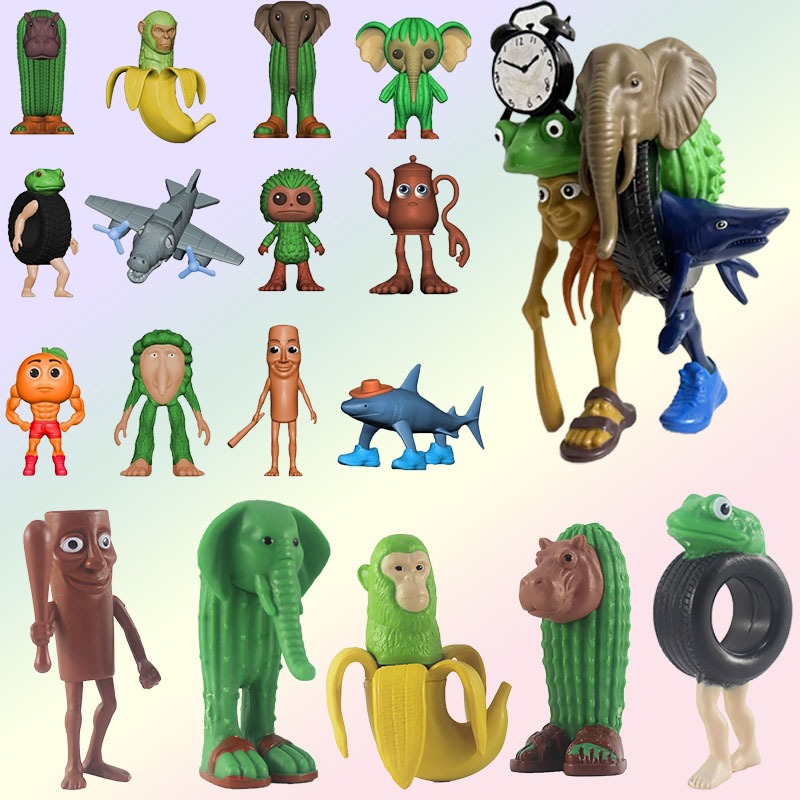 ของเล่น Brainrot ชุด Tung Tung Sahur Action Figure Trralero Tralala Bombardino Crocodilo ตกแต่งรุ่น