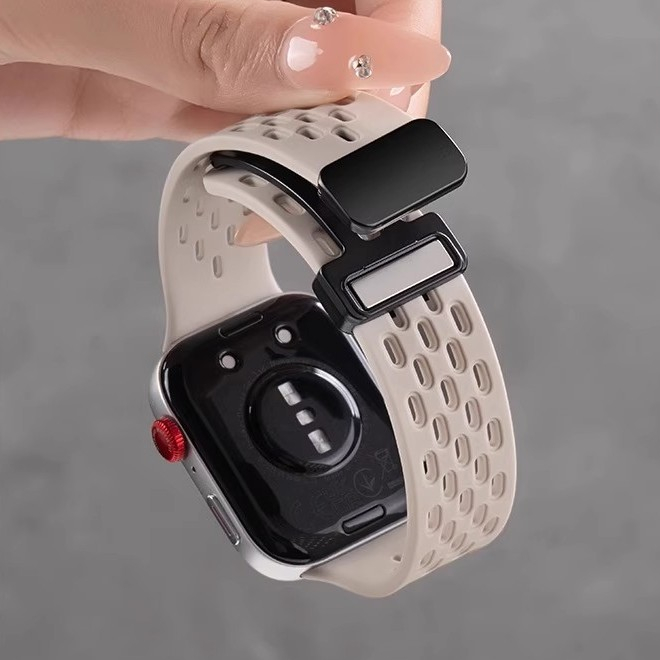 กีฬาสายรัดซิลิโคนระบายอากาศสําหรับหัวเว่ยนาฬิกาพอดี4 มือโปร พอดี3กันน้ําซิลิโคนเหลววงกับแม่เหล็กพับจับมือสําหรับหัวเว่ย พอดี3สายนาฬิกาข้อมือเปลี่ยนวงอุป - รูปที่ 2