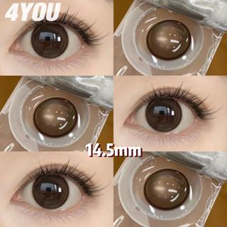 2PCS\Pair Graded 0.00 สีน้ําตาลคอนแทคเลนส์คอนแทคเลนส์สี 14.5…