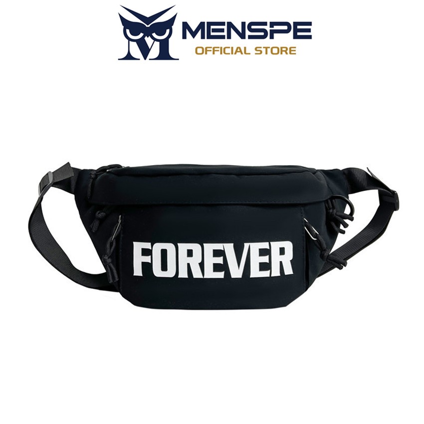 MENSPE กระเป๋ากีฬากันน้ําสําหรับผู้ชาย Unisex ความจุขนาดใหญ่กระเป๋าลําลอง Street Bag กระเป๋าคาดหน้าอกแฟชั่นอเนกประสงค์