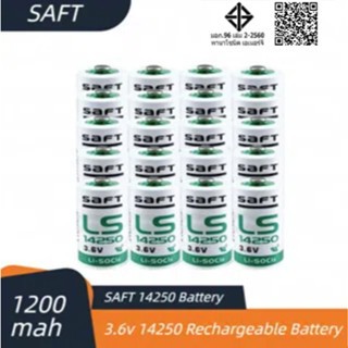 3.6V SAFT 14250 LS14250 1/2 AA 1/2AA เครื่องมือแบตเตอรี่หลักอุปกรณ์อิเล็กทรอนิกส์