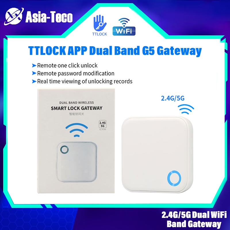 สมาร์ทล็อคเกตเวย์ TTLOCK APP G5 Gateway บลูทูธอะแดปเตอร์ Wifi Hub 5G & 2.4G TThotel ล็อคประตูอัจฉริย