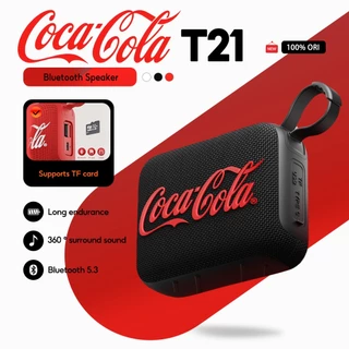 Coca-Cola T21 ลําโพงบลูทูธกลางแจ้ง เสียงเซอร์ราวด์ 360 องศา | กะทัดรัดและพกพา