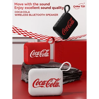 Coca-Cola T21 ลําโพงบลูทูธกลางแจ้ง เสียงเซอร์ราวด์ 360 องศา | กะทัดรัดและพกพา