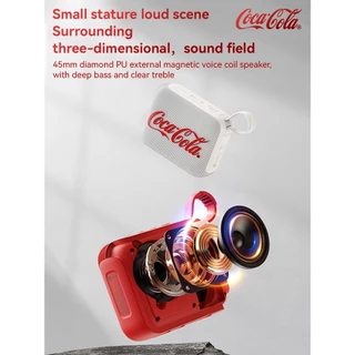Coca-Cola T21 ลําโพงบลูทูธกลางแจ้ง เสียงเซอร์ราวด์ 360 องศา | กะทัดรัดและพกพา