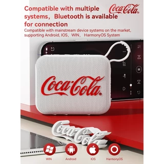 Coca-Cola T21 ลําโพงบลูทูธกลางแจ้ง เสียงเซอร์ราวด์ 360 องศา | กะทัดรัดและพกพา