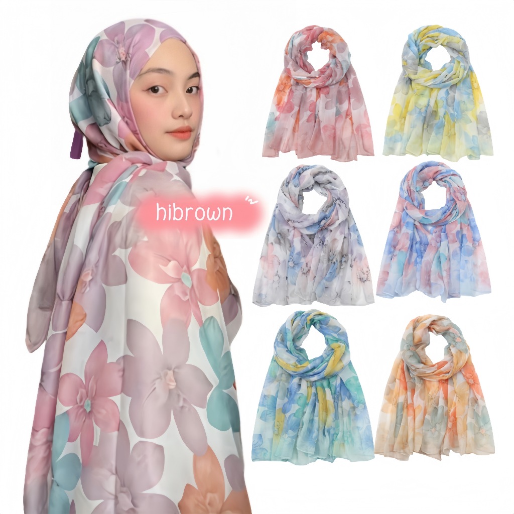 Voile ผ้าพันคอมุสลิมสุภาพสตรีผ้าพันคอฮิญาบผ้าไหม tudung ผ้าฝ้ายผ้าคลุมไหล่ Murah Simple Voile ผ้าพันคอ 180 ซม.